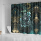 Nefertem Shower Curtain Primordial Bloom Lotus Mystical Lion Cosmic Egyptian