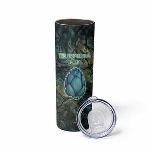 Nefertem Skinny Tumbler Primordial Bloom Lotus Mystical Lion Cosmic Egyptian
