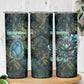 Nefertem Skinny Tumbler Primordial Bloom Lotus Mystical Lion Cosmic Egyptian