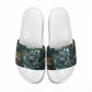 Nefertem Slide Sandals Primordial Bloom Lotus Mystical Lion Cosmic Egyptian
