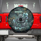 Nefertem Spare Tire Cover Primordial Bloom Lotus Mystical Lion Cosmic Egyptian