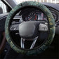 Nefertem Steering Wheel Cover Primordial Bloom Lotus Mystical Lion Cosmic Egyptian