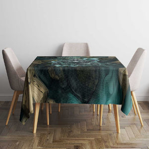 Nefertem Tablecloth Primordial Bloom Lotus Mystical Lion Cosmic Egyptian
