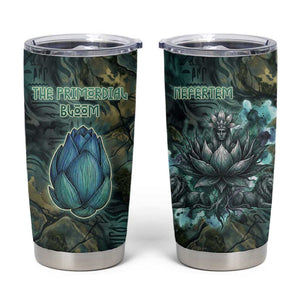 Nefertem Tumbler Cup Primordial Bloom Lotus Mystical Lion Cosmic Egyptian