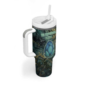Nefertem Tumbler With Handle Primordial Bloom Lotus Mystical Lion Cosmic Egyptian