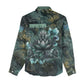 Nefertem Women Casual Shirt Primordial Bloom Lotus Mystical Lion Cosmic Egyptian
