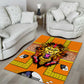 Swaziland Eswatini Area Rug Lion Shield and Leopard Print Tribal Design