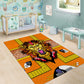 Swaziland Eswatini Area Rug Lion Shield and Leopard Print Tribal Design