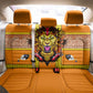 Swaziland Eswatini Back Car Seat Cover Lion Shield and Leopard Print Tribal Design