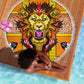 Swaziland Eswatini Beach Blanket Lion Shield and Leopard Print Tribal Design