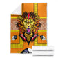 Swaziland Eswatini Blanket Lion Shield and Leopard Print Tribal Design