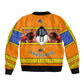 Swaziland Eswatini Bomber Jacket Lion Shield and Leopard Print Tribal Design