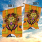 Swaziland Eswatini Garden Flag Lion Shield and Leopard Print Tribal Design