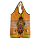 Swaziland Eswatini Grocery Bag Lion Shield and Leopard Print Tribal Design