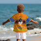 Swaziland Eswatini Kid Hawaiian Shirt Lion Shield and Leopard Print Tribal Design