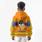 Swaziland Eswatini Kid Hoodie Lion Shield and Leopard Print Tribal Design