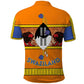 Swaziland Eswatini Polo Shirt Lion Shield and Leopard Print Tribal Design