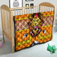 Swaziland Eswatini Quilt Lion Shield and Leopard Print Tribal Design