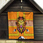 Swaziland Eswatini Quilt Lion Shield and Leopard Print Tribal Design