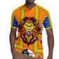 Swaziland Eswatini Rugby Jersey Lion Shield and Leopard Print Tribal Design