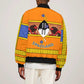 Swaziland Eswatini Sleeve Zip Bomber Jacket Lion Shield and Leopard Print Tribal Design