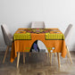 Swaziland Eswatini Tablecloth Lion Shield and Leopard Print Tribal Design