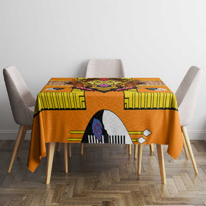 Swaziland Eswatini Tablecloth Lion Shield and Leopard Print Tribal Design