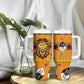 Swaziland Eswatini Tumbler With Handle Lion Shield and Leopard Print Tribal Design