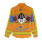Swaziland Eswatini Women Casual Shirt Lion Shield and Leopard Print Tribal Design