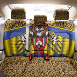 Swaziland Eswatini Back Car Seat Cover Coat of Arms Lion Elephant Shield Leopard Print Design
