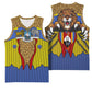 Swaziland Eswatini Basketball Jersey Coat of Arms Lion Elephant Shield Leopard Print Design - African Pride