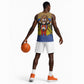Swaziland Eswatini Basketball Jersey Coat of Arms Lion Elephant Shield Leopard Print Design - African Pride