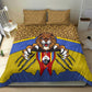 Swaziland Eswatini Bedding Set Coat of Arms Lion Elephant Shield Leopard Print Design