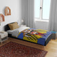 Swaziland Eswatini Bedding Set Coat of Arms Lion Elephant Shield Leopard Print Design