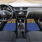 Swaziland Eswatini Car Mats Coat of Arms Lion Elephant Shield Leopard Print Design