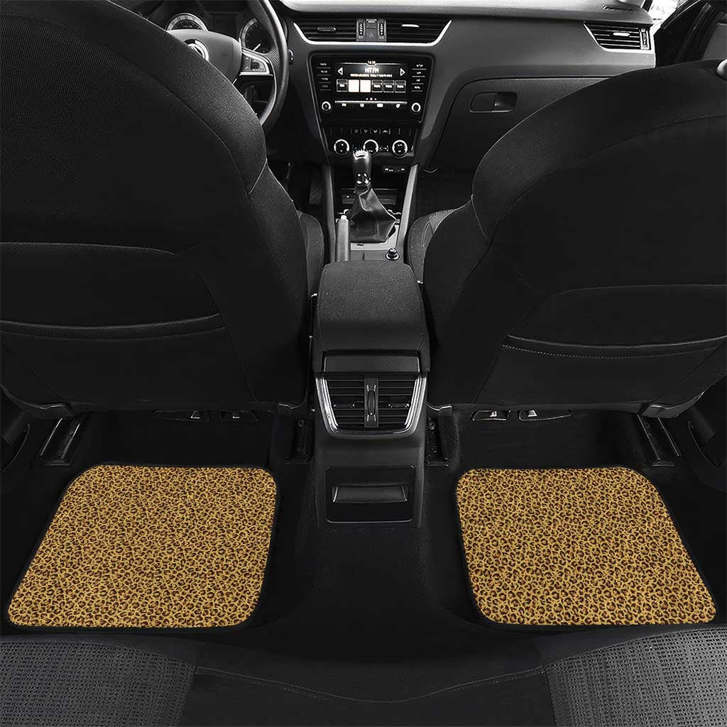 Swaziland Eswatini Car Mats Coat of Arms Lion Elephant Shield Leopard Print Design