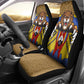 Swaziland Eswatini Car Seat Cover Coat of Arms Lion Elephant Shield Leopard Print Design