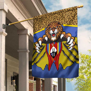 Swaziland Eswatini Garden Flag Coat of Arms Lion Elephant Shield Leopard Print Design