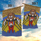 Swaziland Eswatini Garden Flag Coat of Arms Lion Elephant Shield Leopard Print Design