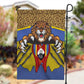 Swaziland Eswatini Garden Flag Coat of Arms Lion Elephant Shield Leopard Print Design