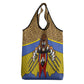 Swaziland Eswatini Grocery Bag Coat of Arms Lion Elephant Shield Leopard Print Design