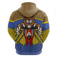 Swaziland Eswatini Hoodie Coat of Arms Lion Elephant Shield Leopard Print Design