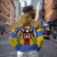 Swaziland Eswatini Hoodie Coat of Arms Lion Elephant Shield Leopard Print Design