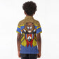 Swaziland Eswatini Kid Polo Shirt Coat of Arms Lion Elephant Shield Leopard Print Design