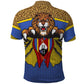 Swaziland Eswatini Polo Shirt Coat of Arms Lion Elephant Shield Leopard Print Design