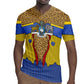 Swaziland Eswatini Rugby Jersey Coat of Arms Lion Elephant Shield Leopard Print Design