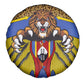 Swaziland Eswatini Spare Tire Cover Coat of Arms Lion Elephant Shield Leopard Print Design