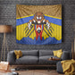 Swaziland Eswatini Tapestry Coat of Arms Lion Elephant Shield Leopard Print Design