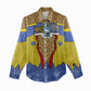 Swaziland Eswatini Women Casual Shirt Coat of Arms Lion Elephant Shield Leopard Print Design