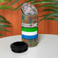 Sierra Leone 4 in 1 Can Cooler Tumbler - Cute Lion Playing Djembe Drum and Tribal Pattern Design